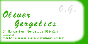 oliver gergelics business card